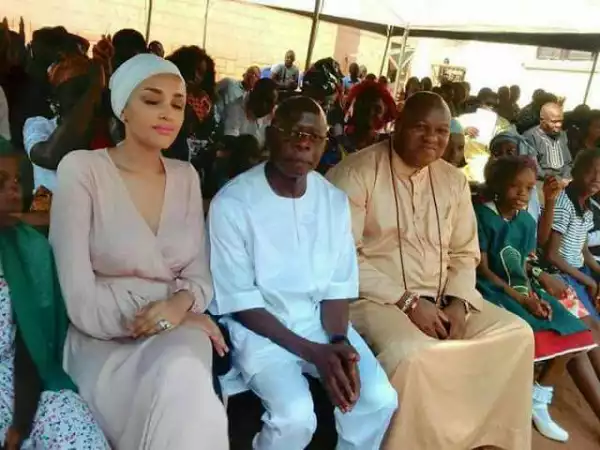 Adams Oshiomhole & wife step out for church service (photo)